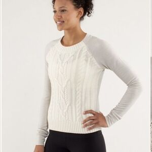 Lululemon Moritz cable net sweater